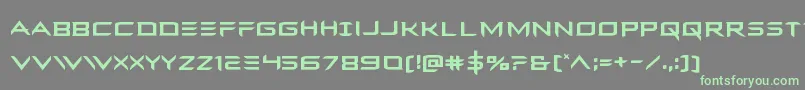 Ferretface Font – Green Fonts on Gray Background