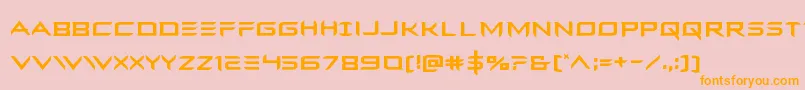 Ferretface Font – Orange Fonts on Pink Background