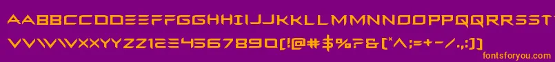 Ferretface Font – Orange Fonts on Purple Background