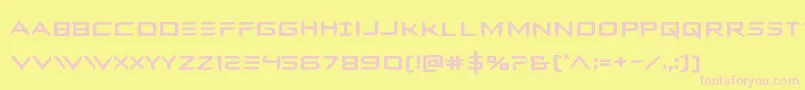 Ferretface-fontti – vaaleanpunaiset fontit keltaisella taustalla