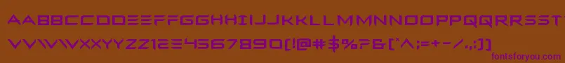 Ferretface Font – Purple Fonts on Brown Background