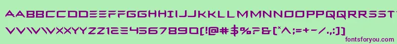 Ferretface Font – Purple Fonts on Green Background