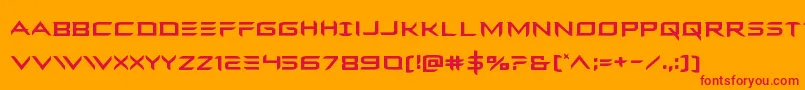 Ferretface Font – Red Fonts on Orange Background