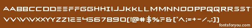 Ferretface Font – White Fonts on Brown Background
