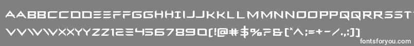 フォントFerretface – 灰色の背景に白い文字