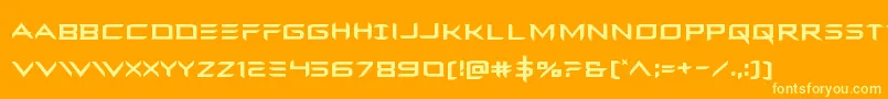 More about Ferretface Font Ferretface Font – Yellow Fonts on Orange Background