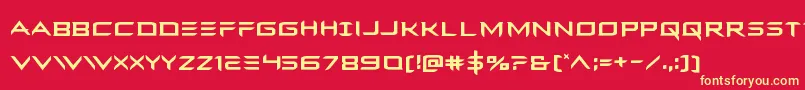 Ferretface Font – Yellow Fonts on Red Background