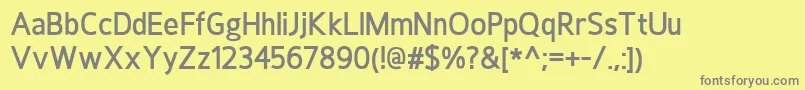 HoxtonDemibold Font – Gray Fonts on Yellow Background
