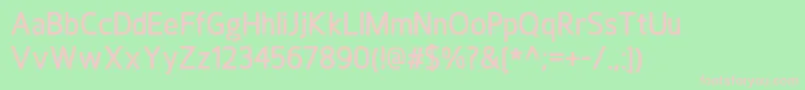 fuente HoxtonDemibold – Fuentes Rosadas Sobre Fondo Verde