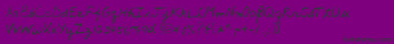 Lehn016 Font – Black Fonts on Purple Background