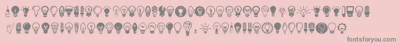 En savoir plus sur la police Bulbs Police Bulbs – polices grises sur fond rose