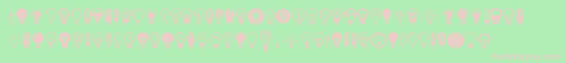 More about Bulbs Font Bulbs Font – Pink Fonts on Green Background