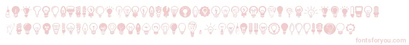 Saiba mais sobre a fonte Bulbs Fonte Bulbs – fontes rosa em um fundo branco