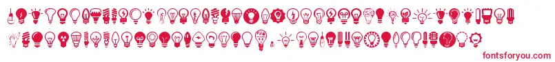 Bulbs Font – Red Fonts