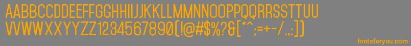 MohaveSemibold-Schriftart – Orangefarbene Schriften auf grauem Hintergrund