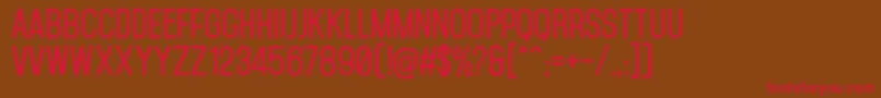 MohaveSemibold Font – Red Fonts on Brown Background