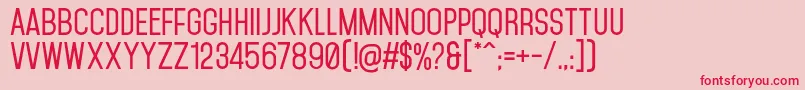 MohaveSemibold Font – Red Fonts on Pink Background