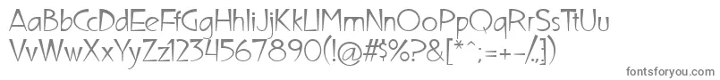 UltimaCampagnoli Font – Gray Fonts on White Background