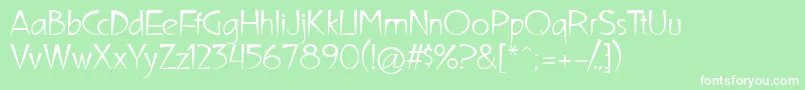 UltimaCampagnoli Font – White Fonts on Green Background