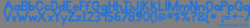 IlluminateWithAccents Font – Blue Fonts on Gray Background