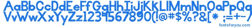 IlluminateWithAccents Font – Blue Fonts on White Background