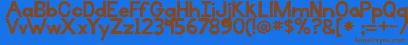 IlluminateWithAccents Font – Brown Fonts on Blue Background