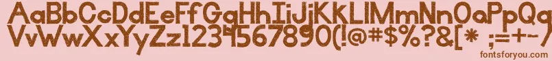 IlluminateWithAccents Font – Brown Fonts on Pink Background