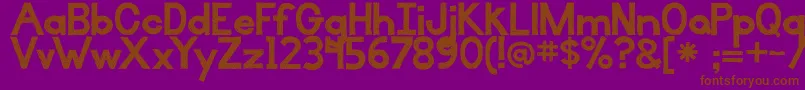 IlluminateWithAccents Font – Brown Fonts on Purple Background