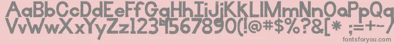 IlluminateWithAccents Font – Gray Fonts on Pink Background
