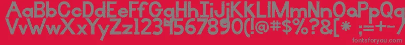 IlluminateWithAccents Font – Gray Fonts on Red Background