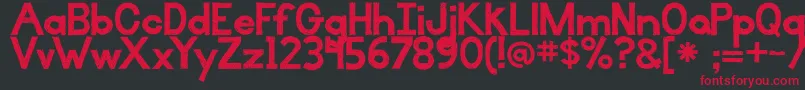 IlluminateWithAccents Font – Red Fonts on Black Background