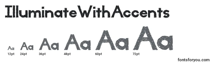 IlluminateWithAccents Font Sizes