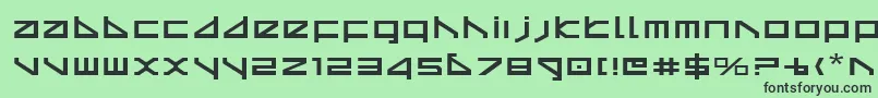 Deltav2e Font – Black Fonts on Green Background