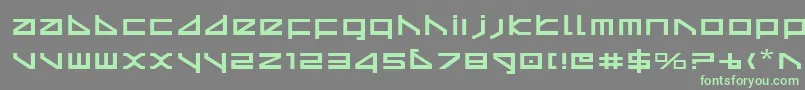 Deltav2e Font – Green Fonts on Gray Background