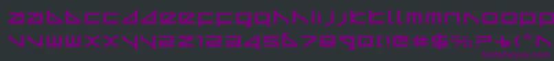 フォントDeltav2e – 黒い背景に紫のフォント