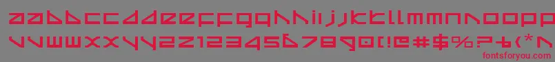 Шрифт Deltav2e – красные шрифты на сером фоне