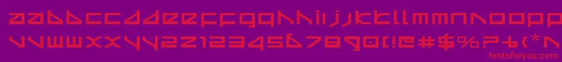 More about Deltav2e Font Deltav2e Font – Red Fonts on Purple Background