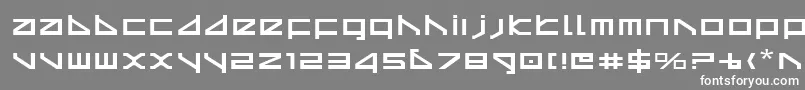 Deltav2e Font – White Fonts on Gray Background