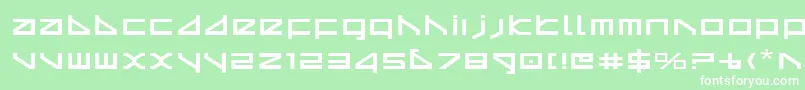 More about Deltav2e Font Deltav2e Font – White Fonts on Green Background