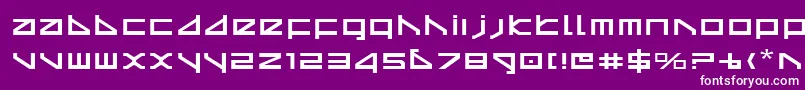 Deltav2e Font – White Fonts on Purple Background