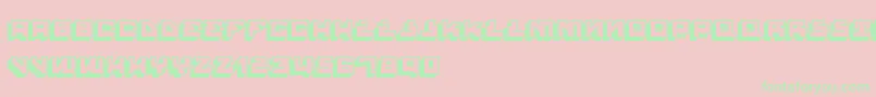 HousePaintShadow Font – Green Fonts on Pink Background