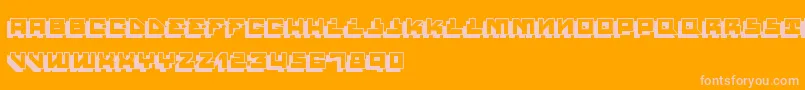 HousePaintShadow Font – Pink Fonts on Orange Background