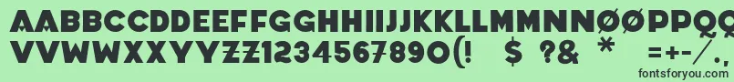 Coradium Font – Black Fonts on Green Background