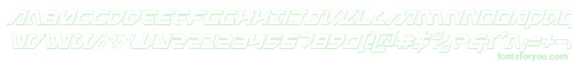 MetalStorm3DItalic-Schriftart – Grüne Schriften