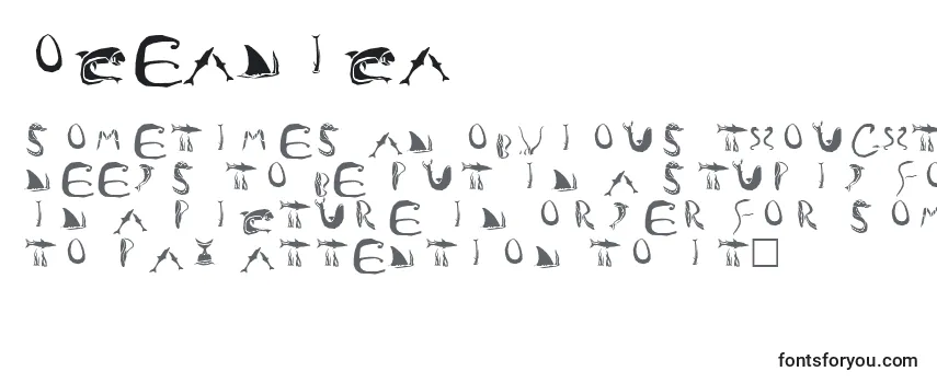 Обзор шрифта Oceanica