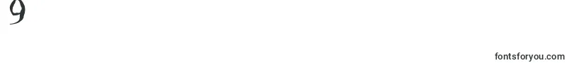 Decomposing-Schriftart – Schriften für die Ziffer 9