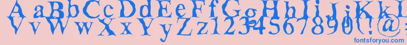 Decomposingフォントについての詳細 フォントDecomposing – ピンクの背景に青い文字