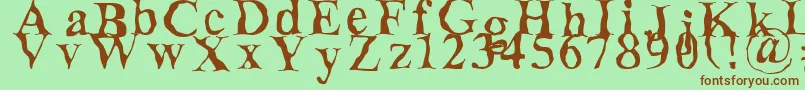More about Decomposing Font Decomposing Font – Brown Fonts on Green Background