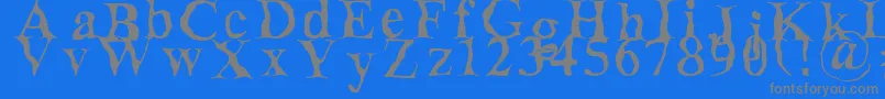 More about Decomposing Font Decomposing Font – Gray Fonts on Blue Background