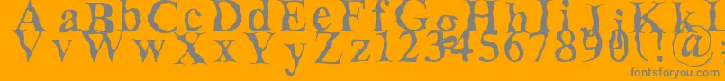 More about Decomposing Font Decomposing Font – Gray Fonts on Orange Background